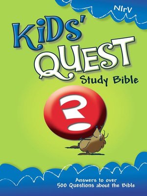 cover image of NIrV Kids' Quest Study Bible